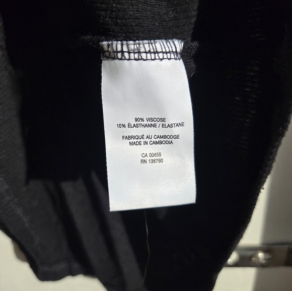 Reitmans Cutout Black Top Womens Size L - Picture 5 of 5